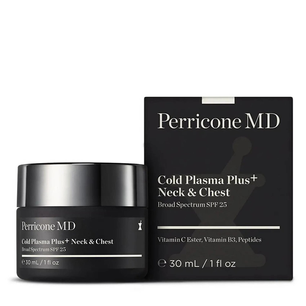 New In Box! Perricone MD Cold Plasma Plus+ Neck & Chest Broad Spectrum SPF 25